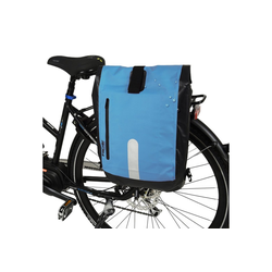 FISCHER Fahrräder Fahrradwerkzeugset Gepäckträger-Tasche + Fahrrad-Rucksack, Wasserdicht, als Rucksack oder Fahrrad-Tasche verwenbar, Volumen 23L, einfache Befestigung am Gepäckträger mit Haken, auch für E-Bike geeignet
