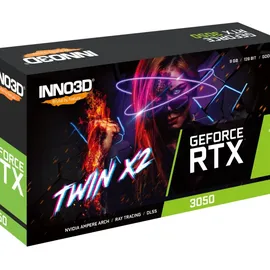 Inno3D GeForce RTX 3050 Twin X2 V2, 8192 MB GDDR6