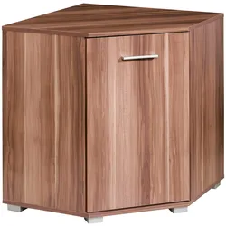 Eckkommode PRIESS, braun (nussbaumfarben), Ausführung 1, Sideboards