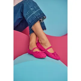 aniston shoes Ballerina ANISTON SHOES, Damen, Gr. 40, pink, Textil, Veloursleder, Schuhe Ballerina, Riemchenballerina, Schlupfschuh, Loafer, Slipper