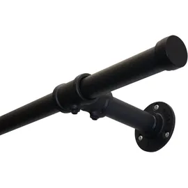 GARDINIA Gardinenstange Industrial Home Ø 25 mm schwarz 160 cm