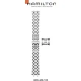 Hamilton Metall Rail Road Band-set Edelstahl H695.406.103 - silber