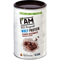 IAM® Whey Protein I Schokolade 330 g I hochwertiges Eiweißkonzentrat mit wenig Zucker & wenig Fett I Protein Pulver für den Muskelaufbau und -erhalt sowie für Kraft- und Ausdauertraining