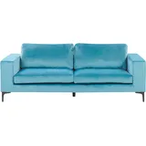 Beliani Sofa Hellblau Polsterbezug 3-Sitzer