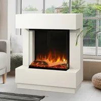 Noble Flame AURORA [Stand-Elektrokamin]: Weiß - intensive clear / Kristall