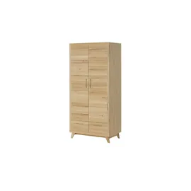 Smart Kleiderschrank Oslo 104 x 209 x 62 cm Holzfarben