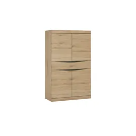 EFFEZETA Highboard 103 x 139 x 40 cm Schwarz