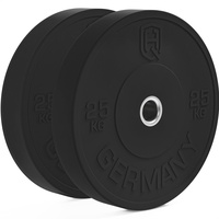 HQ Germany® Training Bumper Plates 50mm | Paar/Set | 5-25kg | Studio Qualität | Hoher Härtegrad | Hantelscheiben nach IWF Standard, Gewicht:2x 25KG