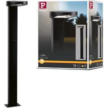 Paulmann LED Solar-Pollerleuchte Ryse Anthrazit Warmweiß Bewegungsmelder