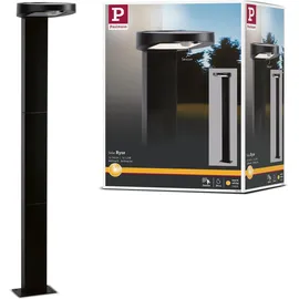 Paulmann LED Solar-Pollerleuchte Ryse Anthrazit Warmweiß Bewegungsmelder