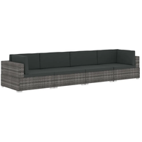 vidaXL Garten-Sofagarnitur grau 47270