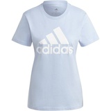 adidas Damen Loungewear Essentials Logo T-Shirt, BLUDAW/WHITE, XS