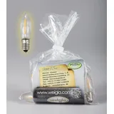 weigla günter gläser leuchtenherstellung Schwibbogen-Fensterbank Erzsatzteile 10 LED Riffelkerzen Set 23 V, 0,2 W, E10 BxHxT