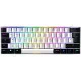 Sharkoon Skiller SGK50 S4 White, 60% Layout, LEDs RGB, Kailh RED, hot-swap, USB, DE (4044951033782)