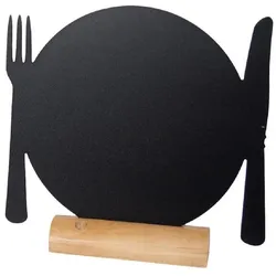 Gastronoble Securit Minitischtafel - 'Teller + Besteck' - 12 Tafeln