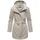 Marikoo Damen Übergangsmantel (XS-3XL) - Eleganter Mantel mit Taillengürtel, abnehmbarer Kapuze, 2-Wege-Reißverschluss, Warme Jacke Frauen - N047 (XL, Bone) - XL