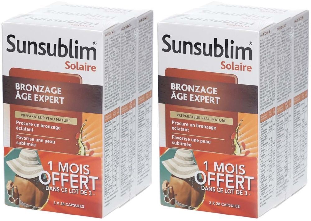 Nutreov Physcience Sunsublim® Solaire Bronzage Âge Expert 2x3x28 pc(s) capsule(s)