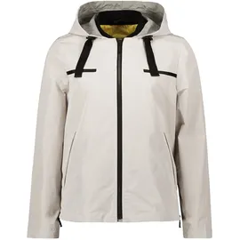 Amber & June Damen Sommerjacke mit Kapuze 34, Grau Beige - 34