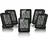 6er Set schwarz