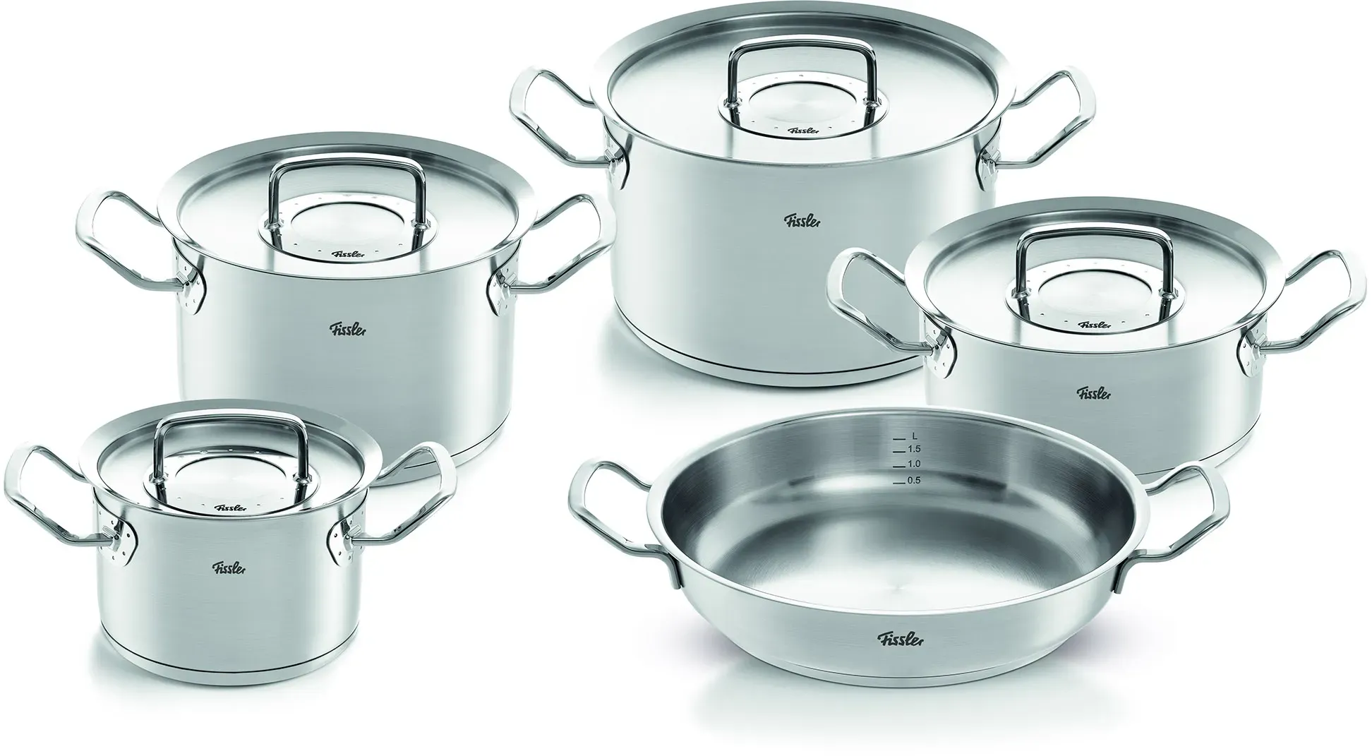 Preisvergleich Produktbild FISSLER Original-Profi Collection Topfset 5 teilig mit Servierpfanne