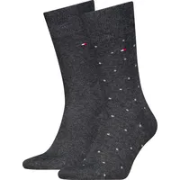Tommy Hilfiger 2P Men Dot Socken Silber 39-42