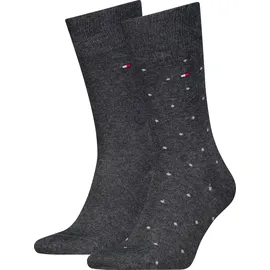 Tommy Hilfiger 2P Men Dot Socken Silber 39-42