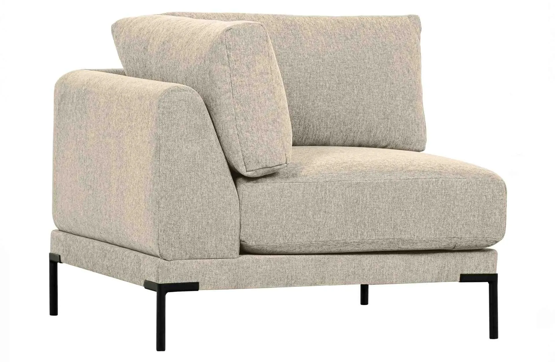 Modulsofa Couple Eck-Element Stoff modern, weich gepolstert, Sand, flexibles Design für Dein Wohnzimmer