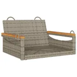 vidaXL Hängesessel Grau 63x62x40 cm Poly Rattan