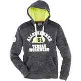 Terrax Workwear Kapuzenpullover (M, Schwarz/Limette)