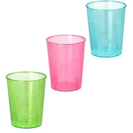 Papstar Starpak Gläser für Schnaps, PS 4 cl Ø 4,2 cm, 5,2 cm farbig sortiert 960 Stück)