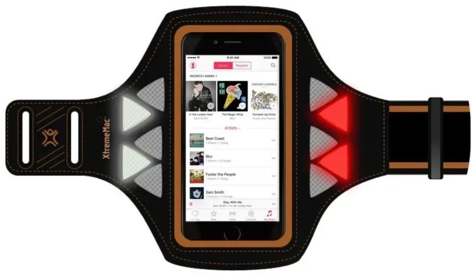 Sportwrap mit LED Armband für Smartphone/iPhone/MP3