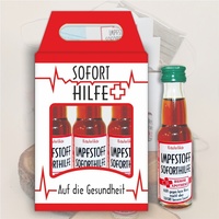 3er Box Impfstoff Soforthilfe Kräuterlikör Schnaps Humorapotheke Scherzartikel