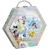 Totum Disney Diamond Painting Figuren in schöner Geschenkbox – 6 Disney Charaktere zum Verzieren mit über 850 Diamanten in Glitzer Bastelkoffer, Geschenk für Kinder, Mittel