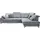 Set One by Musterring Ecksofa, blau (famosa blau), SET ONE BY MUSTERRING, Sofas, B/H/T: 317cm x 86cm x 220cm, Flachgewebe, Armlehne links, Sitztiefenverstellung,Kopfteilverstellung,Bettfunktion,Schubkasten, 100% Polyester, Ecksofa, Kaltschaumpolsterung, Flachgewebe, whlw.