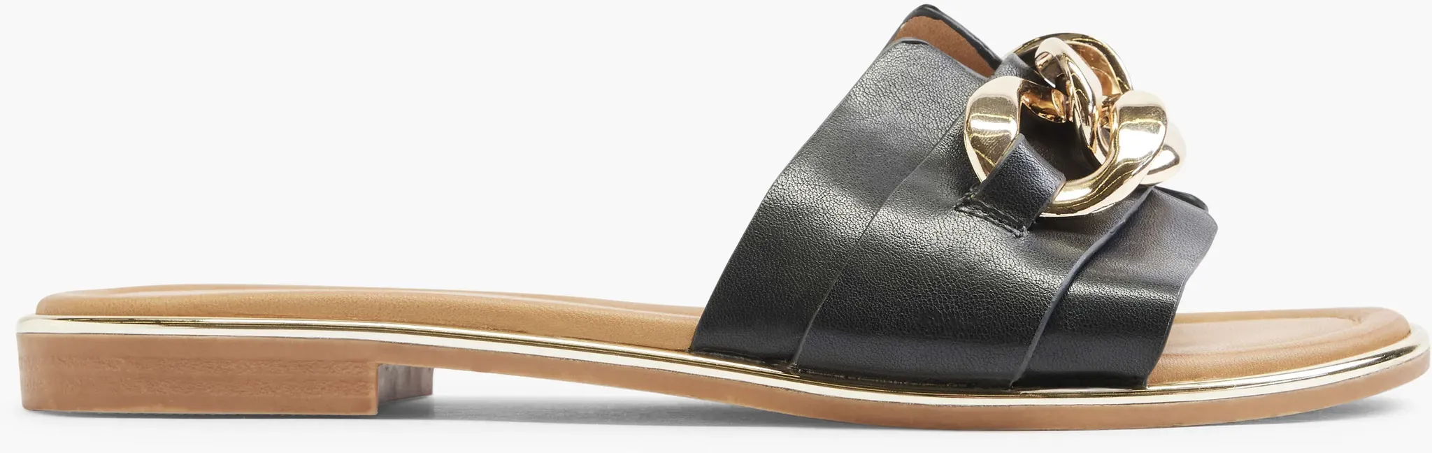 Catwalk  Flache Pantolette Schwarz, Damen, Größe: 42 - Catwalk  Flache Pantolette Schwarz, Damen, Größe: 42 - woman - Schwarz
