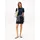Tommy Hilfiger Shirtkleid Blau/Schwarz Streifen 36
