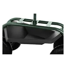 Hillvert Bollerwagen Fahrbarer Gartensitz schwarz