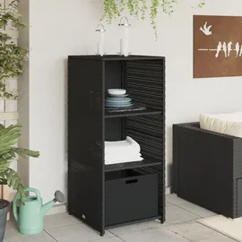 vidaXL Gartenschrank 50 x 55 x 115 cm Schwarz
