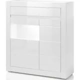 INOSIGN Vitrine Carat weiß ¦ Maße (cm): B: 100 H: 112 T: 35.0