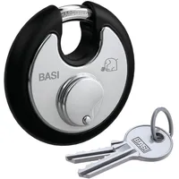 BASI 6100-7021-1SCHW Vorhängeschloss gleichschließend Schwarz