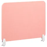 Beliani Schreibtischtrennwand SPLIT 72 x 50 cm Pfirsichrosa