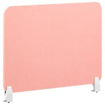 Beliani Schreibtischtrennwand SPLIT 72 x 50 cm Pfirsichrosa