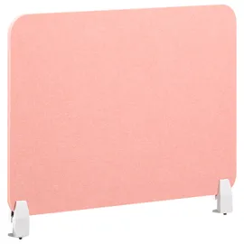 Beliani Schreibtischtrennwand SPLIT 72 x 50 cm Pfirsichrosa