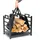 DanDiBo Ambiente Kaminholzregal Innen Metall 45 cm mit Tragetasche Schwarz