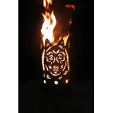 Mandelu Wolf Fackel - Set mit Stiel und Brennmitteln
