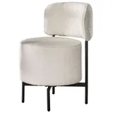 Feeling4Home Stuhl 2er-Set Esszimmerstuhl Boutaila Drehbar - Boucle, Weiß, Drehbar weiß