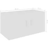 vidaXL Wandschrank 80 x 39 x 40 cm Weiß