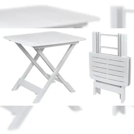 PROGARDEN Klapptisch 45 x 43 x 50 cm weiß
