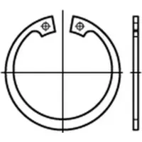Industrial Quality Supplies DIN 472 Sicherungsringe Federstahl 185 x
