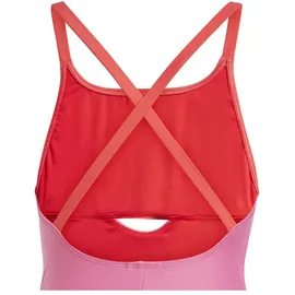 adidas Colorblock-Bademode für Mädchen mit X-Rücken, rose, 7-8 Years - 7-8 Jahre